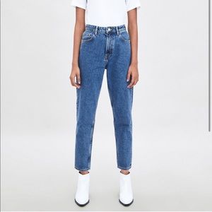 Zara straight leg mom jeans